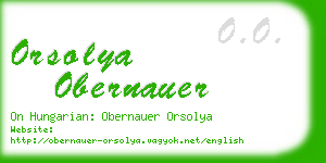 orsolya obernauer business card